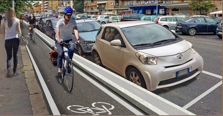 ROMA – Al via i lavori per la pista ciclabile Tuscolana