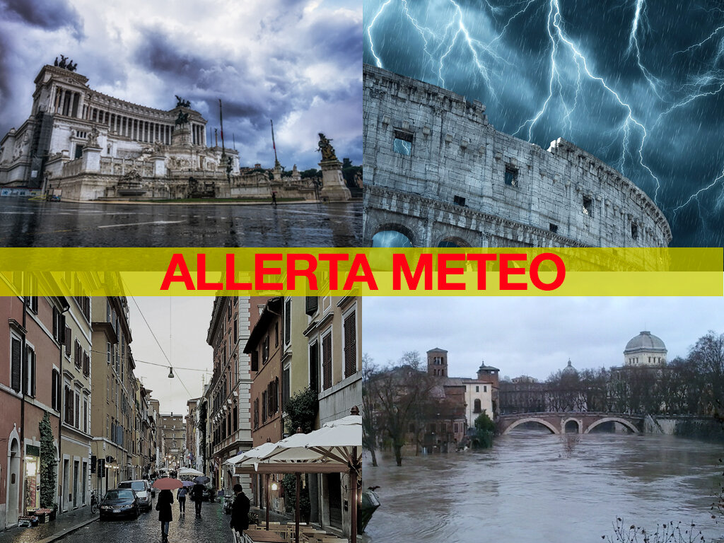 Maltempo a Roma allerta meteo Protezione Civile
