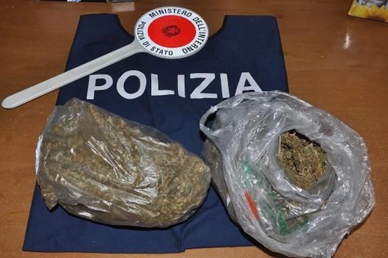 ROMA Sequestrati oltre 500 grammi di stupefacenti