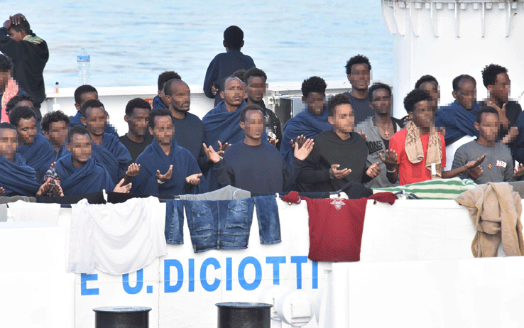 Migranti sulla nave Diciotti