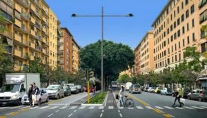 Marconi la Raggi annuncia una preferenziale e nuove piste ciclabili