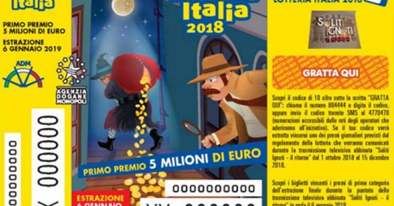 Lotteria Italia nel Lazio le vendite maggiori