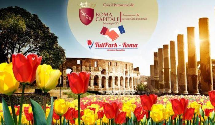 Il parco dei tulipani a Roma