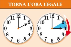 ORA LEGALE – Questa notte cambierà l’ora