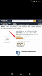 E’ il libro di Salvini il più venduto su Amazon! (FOTO)