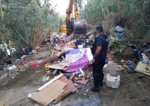RIVA OSTIENSE Rimossi insediamenti abusivi: due denunce
