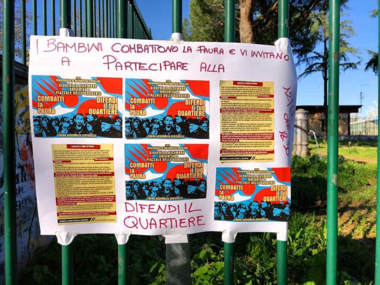 CENTOCELLE I cittadini scendono in strada: “Non vogliamo quartiere blindato e militarizzato”
