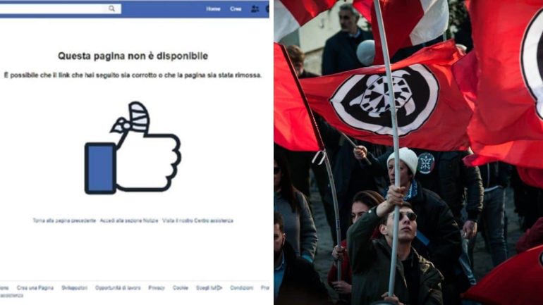 ULTIM’ORA Casapound contro Facebook, social condannato