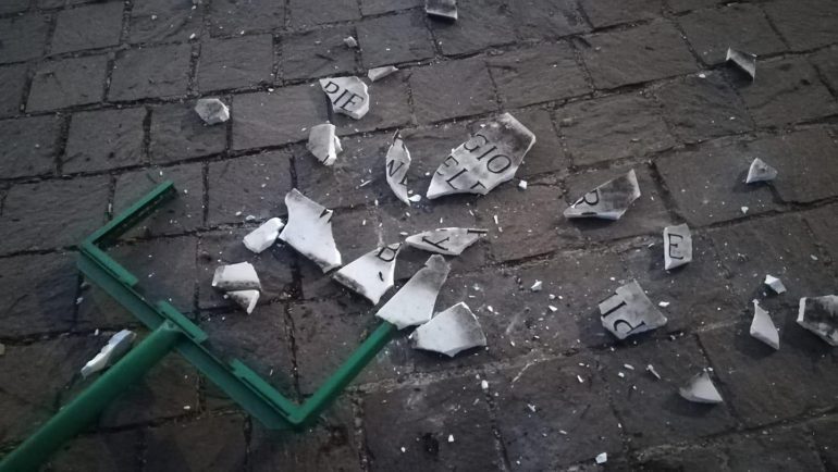 Don Bosco – Distrutta la targa in memoria di Welby