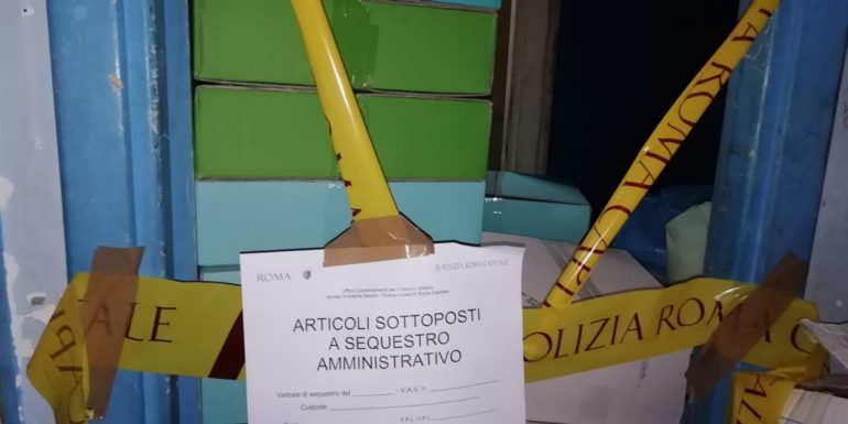 Maxi sequestro in un magazzino: titolare multato di 5.000 euro