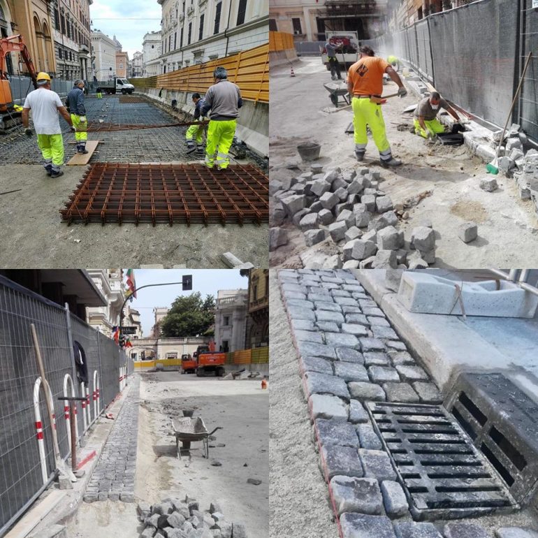 Roma Piano Sanpietrini – Proseguono a gonfie vele i lavori