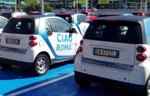 100 nuovi parcheggi per il car sharing: lo comunica la Raggi