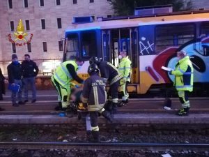 Incidente alla fermata del Trenino. Uomo in codice rosso