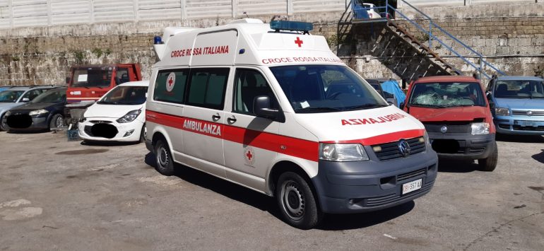 VALMONTONE, RITROVATA A NAPOLI L’AMBULANZA RUBATA ALLA CROCE ROSSA
