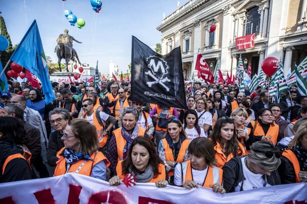 sciopero generale a roma