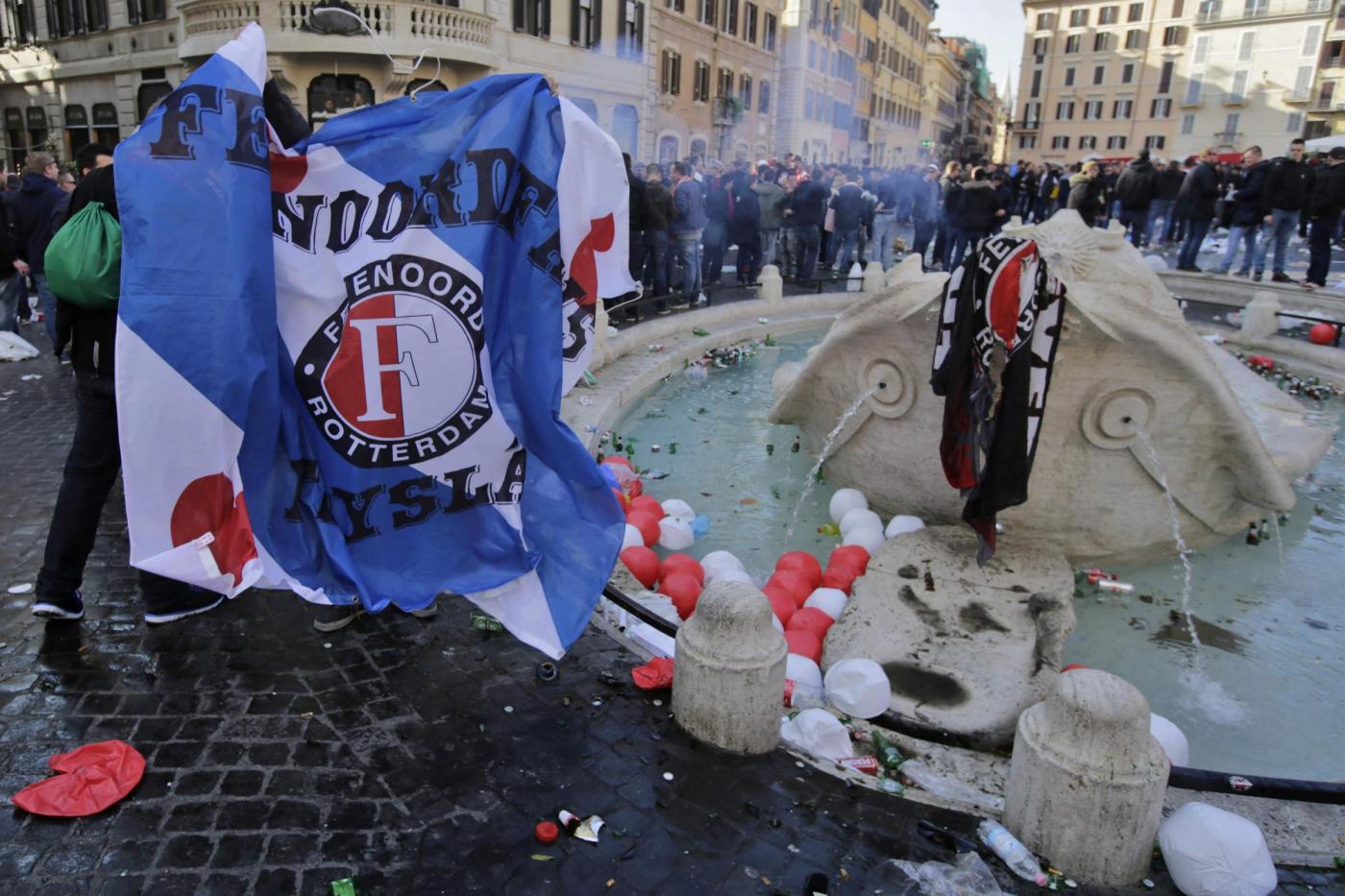 Lazio Feyenoord, controlli rinforzati nel centro storico di Roma