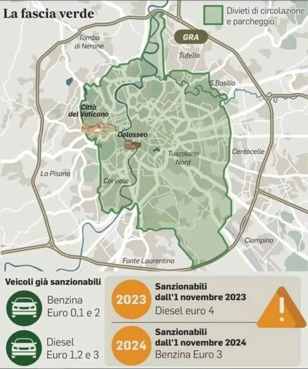 Ztl Fascia Verde, i romani scendono in piazza: in settimana la manifestazione Ztl Fascia Verde, i romani scendono in piazza: in settimana la manifestazione