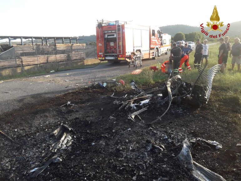 Campagnano – Si schianta ultraleggero. Illeso il pilota