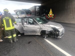 Fiano Romano, che paura per l’incidente sull’Autostrada A1