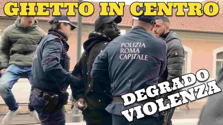 Ghetto Pericoloso senza regole nel centro di Roma VIDEO