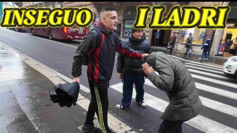 Inseguiamo una Gang di Borseggiatori che colpisce i Turisti VIDEO