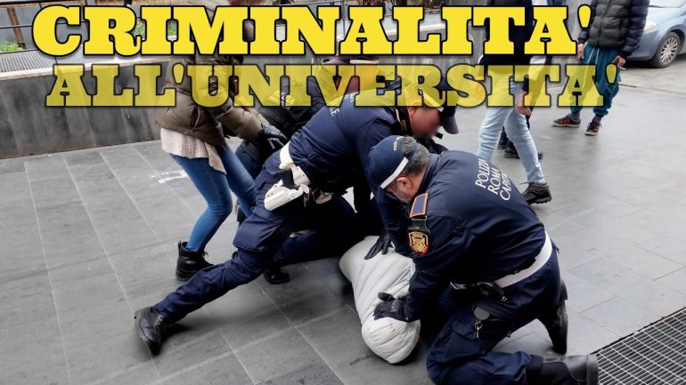 Violenza e Criminalità dentro l’Università dietro la stazione Termini VIDEO