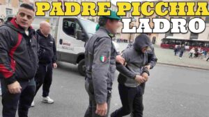 Padre di un minore cerca di Picchiare Ladro prima che venga arrestato VIDEO