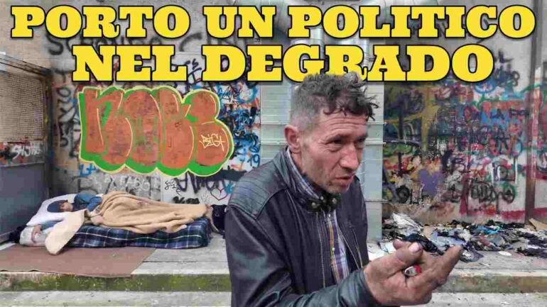 Porto un Politico di sinistra nel Degrado di Roma VIDEO
