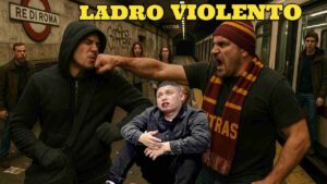 Torna il Borseggiatore picchiato e colpisce una ragazza per fuggire VIDEO