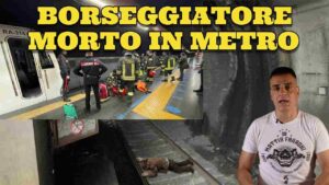 Borseggiatore in fuga travolto e ucciso da un treno della Metro A VIDEO