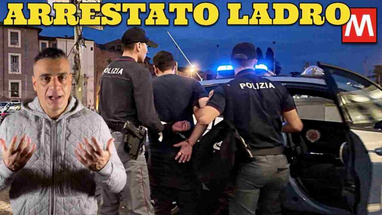 Polizia arresta Borseggiatore in metro VIDEO