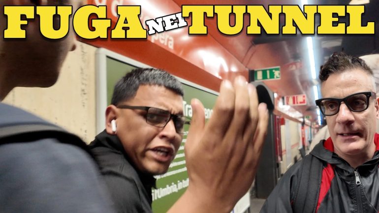 Ladri Fuggono nei tunnel e accoltellano un ragazzo VIDEO