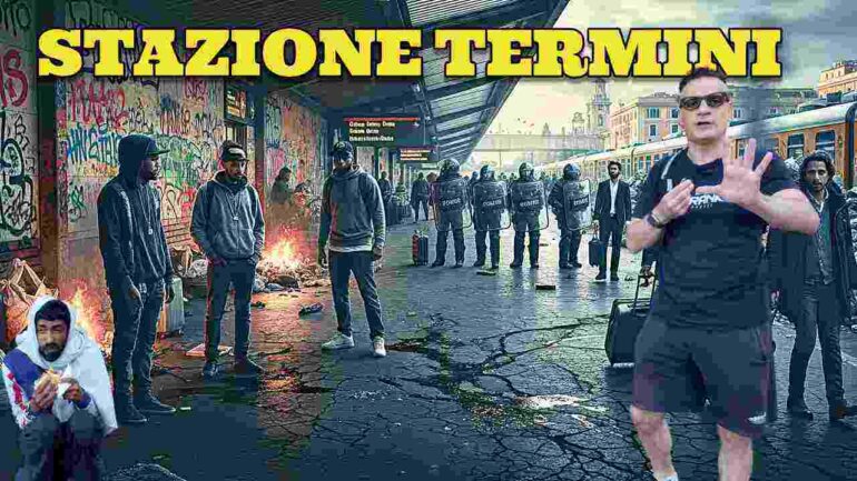 Ritorno al DIsagio e al Pericolo un giro dalla Stazione Termini a Piazza Vittorio VIDEO