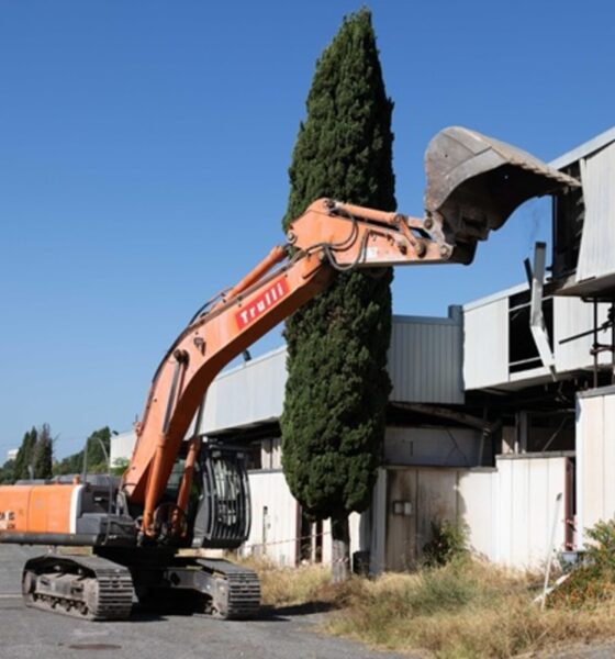 Iniziata la demolizione della vecchia Fiera di Roma. Fra 3 anni nuovi edifici