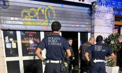 Ostiense, a fuoco il ristorante da Giovanni. La Polizia di Roma Capitale mette in sicurezza 30 condomini