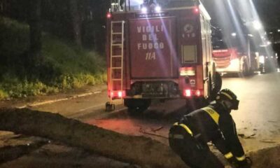 Temporale a Roma. 100 interventi da parte dei vigili del fuoco