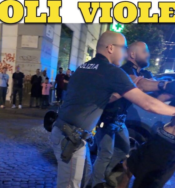 Napoli, Ladro Minaccia e intimidisce dopo un furto sventato : interviene la Polizia VIDEO