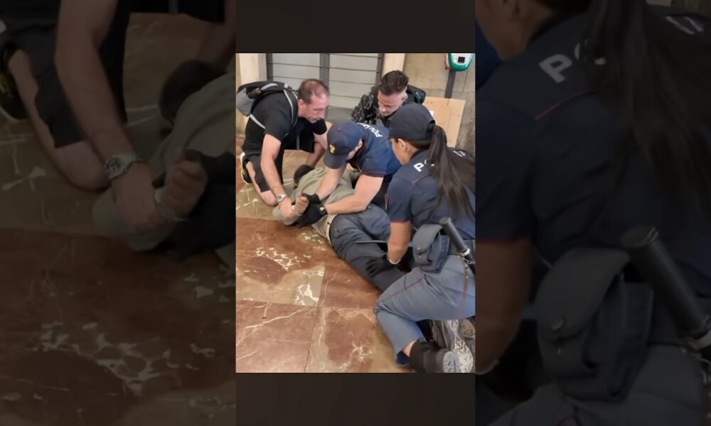 Arrestato dalla polizia uomo pericoloso in stazione a Firenze #arresto #firenze VIDEO