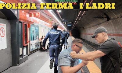 La Polizia ferma tutti i ladri sotto la metro VIDEO