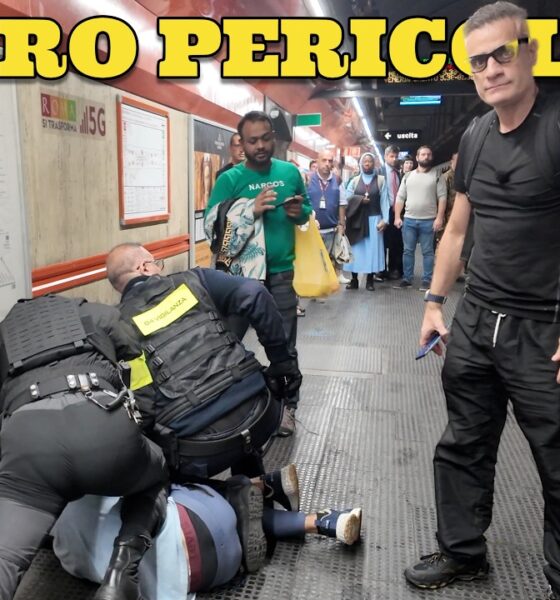 Uomo pericoloso crea il panico sotto la Metro VIDEO