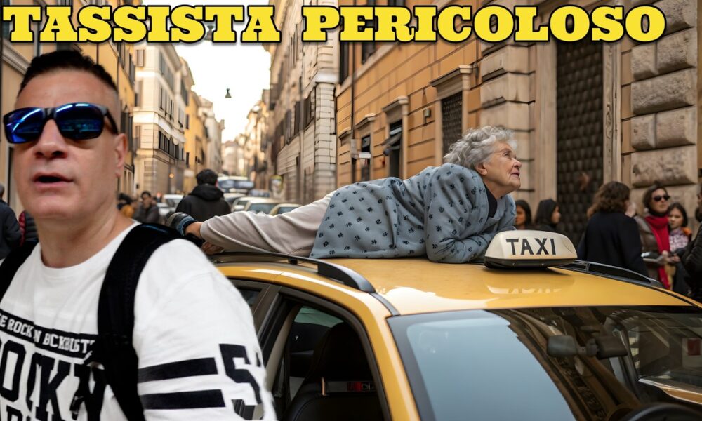Roma, caos su quattro ruote: tassista trascina un’anziana allo sportello