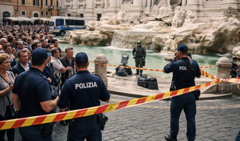 Il Falso Allarme Bomba alla Fontana di Trevi: Paura e Confusione in una Roma in Tensione