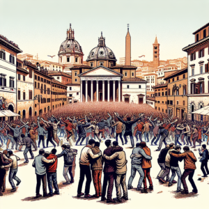 Gualtieri tra abbracci e contestazioni: caos e tensione il 25 aprile a San Paolo di Roma