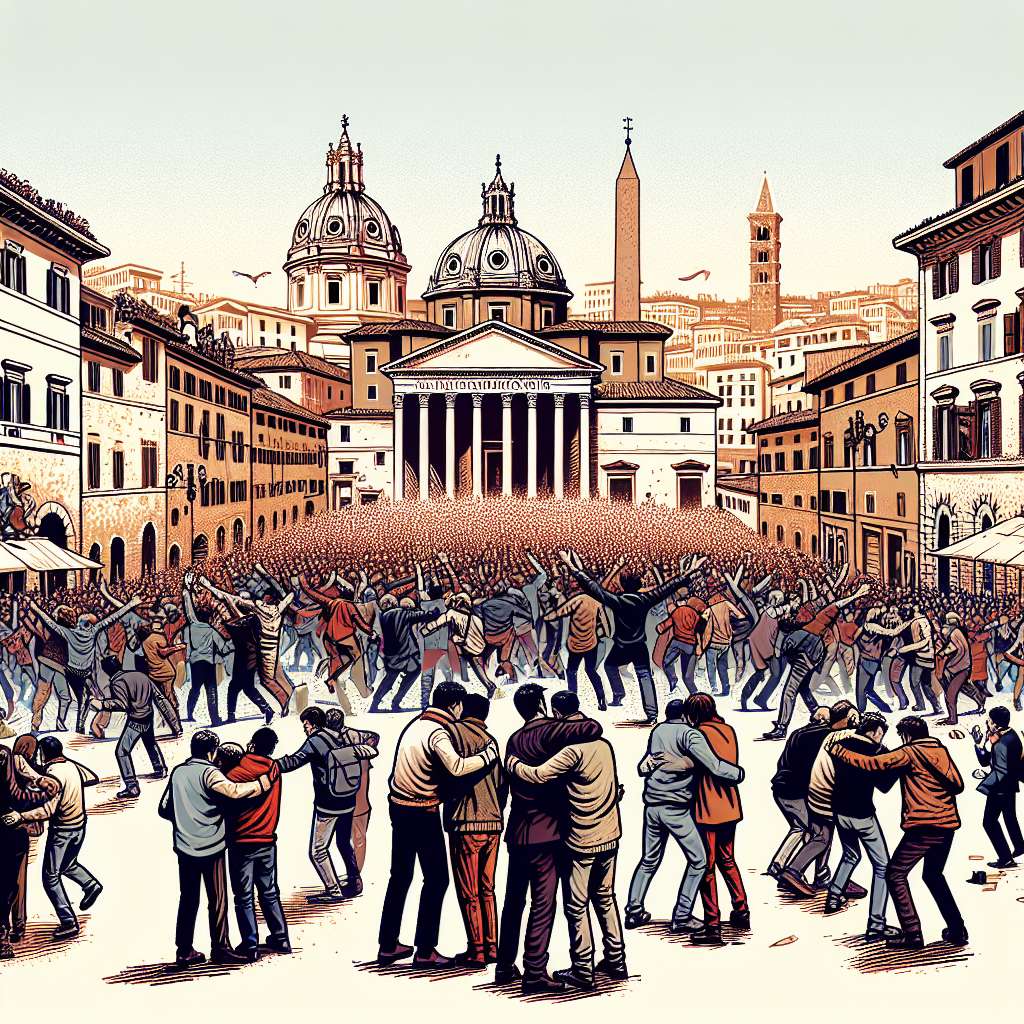 Gualtieri tra abbracci e contestazioni: caos e tensione il 25 aprile a San Paolo di Roma