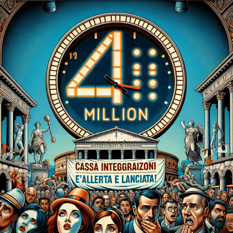 Cassa integrazione a Roma: oltre 4 milioni di ore in tre mesi, la Cgil lancia l’allerta!