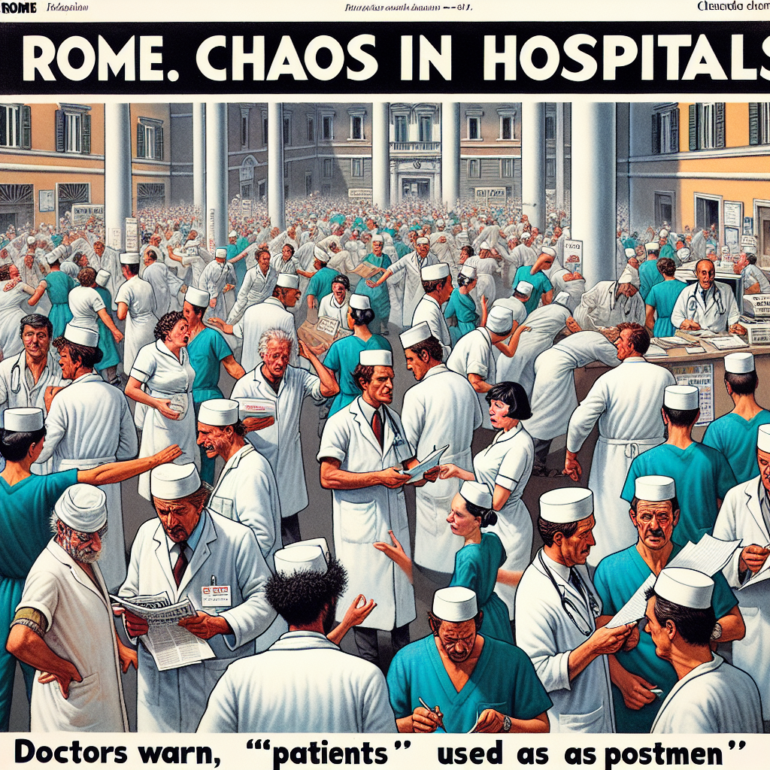 Roma, caos nei nosocomi: medici avvertono “pazienti usati come postini”!
