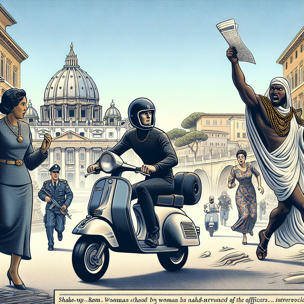Scossa a Roma: donna inseguita da un uomo nudo in scooter, l’intervento dei carabinieri!