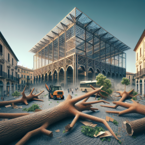 Piazza Bologna in rivolta: il nuovo mercato abbatte alberi e scoppia la polemica