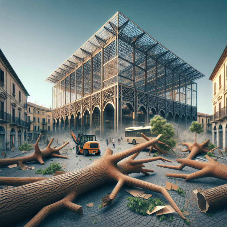Piazza Bologna in rivolta: il nuovo mercato abbatte alberi e scoppia la polemica