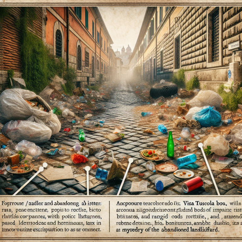 Emergenza rifiuti in Via Tuscolana: il mistero delle discariche abbandonate!